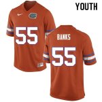 Youth Florida Gators #55 Noah Banks NCAA Nike Orange Authentic Stitched College Football Jersey CKR8262PC